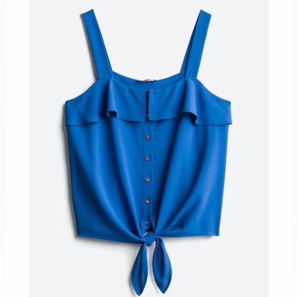 1. STATE Jamisyn Tie Front Top - Large - Picture 1 of 5